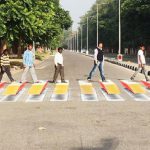 Chandigarh 3D zebra crossing